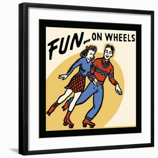 Fun...On Wheels-Retro Series-Framed Art Print