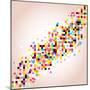 Fun Pixel Background-Alias Ching-Mounted Art Print