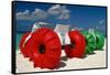 Fun Things Seven Miles Beach Grand Cayman-George Oze-Framed Stretched Canvas