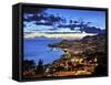 Funchal at Sunset, Madeira, Portugal-Mauricio Abreu-Framed Stretched Canvas