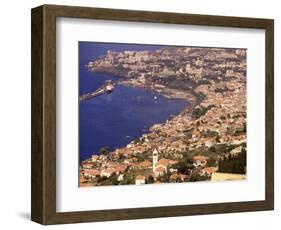 Funchal & Its Church, Madeira, Portugal-Walter Bibikow-Framed Photographic Print