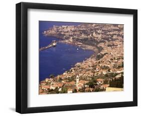 Funchal & Its Church, Madeira, Portugal-Walter Bibikow-Framed Photographic Print