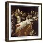 Funérailles de saint Bonaventure-Francisco de Zurbarán-Framed Giclee Print