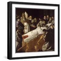 Funérailles de saint Bonaventure-Francisco de Zurbarán-Framed Giclee Print