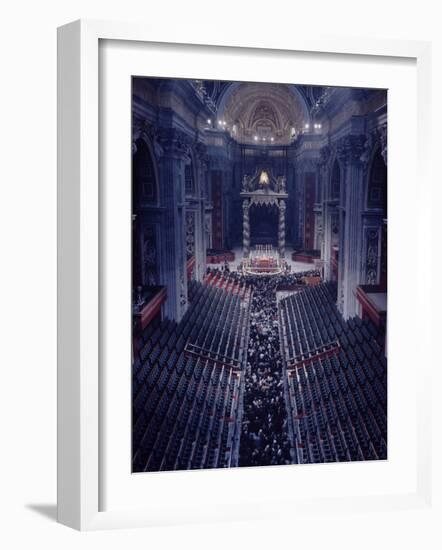 Funeral and Veneration of Pope John XXIII-Dmitri Kessel-Framed Photographic Print