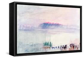 Funeral at Lausanne, 1841-J. M. W. Turner-Framed Stretched Canvas