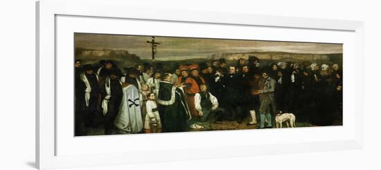 Funeral at Ornans, France, 1849-Gustave Courbet-Framed Giclee Print