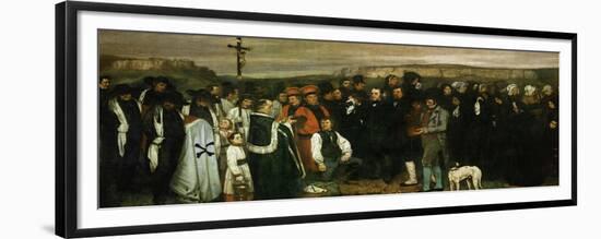 Funeral at Ornans, France, 1849-Gustave Courbet-Framed Giclee Print