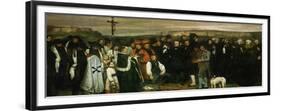 Funeral at Ornans, France, 1849-Gustave Courbet-Framed Giclee Print