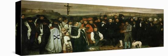 Funeral at Ornans, France, 1849-Gustave Courbet-Stretched Canvas