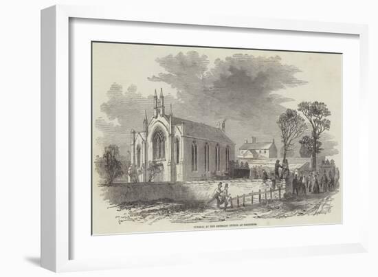 Funeral at the Catholic Church at Barrhead-null-Framed Giclee Print