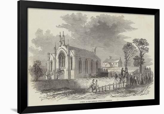Funeral at the Catholic Church at Barrhead-null-Framed Giclee Print