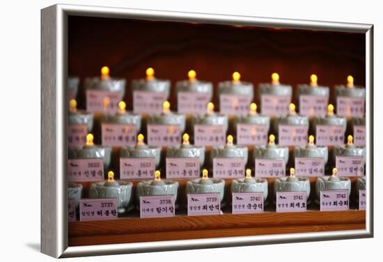 Funeral candles, Seoul, South Korea-Godong-Framed Photographic Print