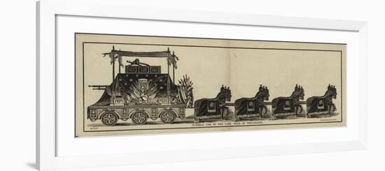 Funeral Car of the Late Duke of Wellington-null-Framed Premium Giclee Print