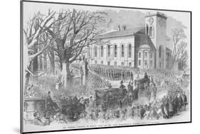 Funeral Cortege by Church for Massachusetts Soldiers Killed at Baltimore-Frank Leslie-Mounted Art Print