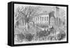 Funeral Cortege by Church for Massachusetts Soldiers Killed at Baltimore-Frank Leslie-Framed Stretched Canvas