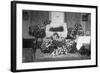 Funeral for Pet Bulldog-null-Framed Photographic Print