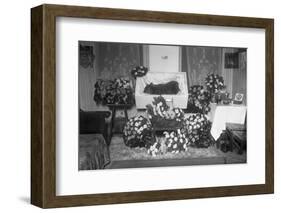 Funeral for Pet Bulldog-null-Framed Photographic Print