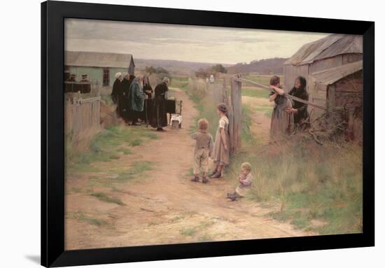 Funeral in Bresse, 1886-Henri Alphonse Louis Laurent-desrousseaux-Framed Premium Giclee Print