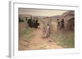 Funeral in Bresse, 1886-Henri Alphonse Louis Laurent-desrousseaux-Framed Giclee Print