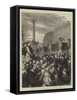 Funeral in Paris of National Guards Killed in Battle-Godefroy Durand-Framed Stretched Canvas