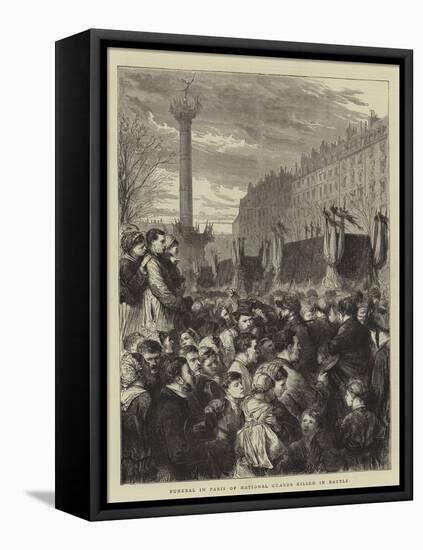 Funeral in Paris of National Guards Killed in Battle-Godefroy Durand-Framed Stretched Canvas