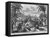 Funeral in the East Indies-Bernard Picart-Framed Stretched Canvas