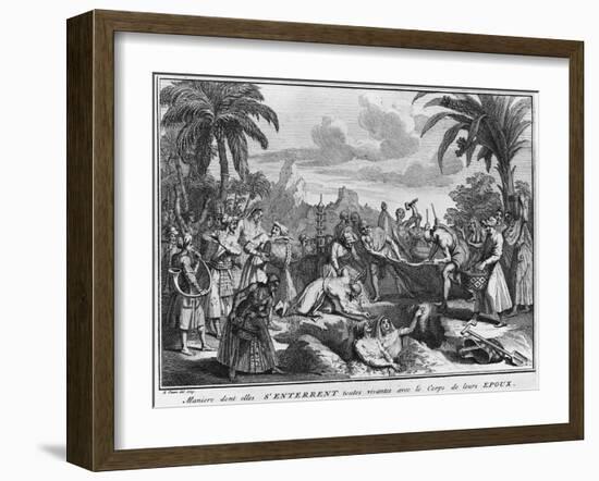 Funeral in the East Indies-Bernard Picart-Framed Giclee Print