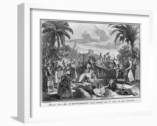 Funeral in the East Indies-Bernard Picart-Framed Giclee Print