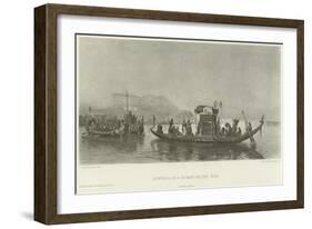 Funeral of a Mummy on the Nile-Frederick Arthur Bridgman-Framed Giclee Print