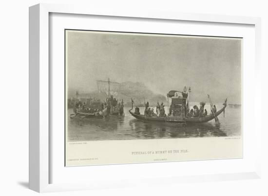 Funeral of a Mummy on the Nile-Frederick Arthur Bridgman-Framed Giclee Print