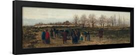 Funeral of a Pauper in Germany, 1880 (Oil on Canvas)-Franciszek Streitt-Framed Giclee Print