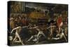 Funeral of a Roman Emperor (Cremation Ceremon)-Giovanni Lanfranco-Stretched Canvas