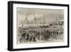 Funeral of Admiral Warden at Portsmouth, the Procession Leaving the Dockyard-null-Framed Giclee Print