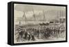 Funeral of Admiral Warden at Portsmouth, the Procession Leaving the Dockyard-null-Framed Stretched Canvas