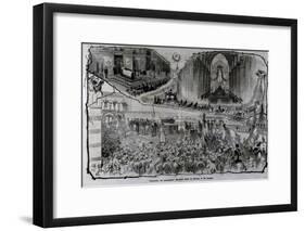 Funeral of Alessandro Manzoni-null-Framed Giclee Print