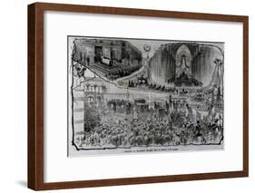 Funeral of Alessandro Manzoni-null-Framed Giclee Print