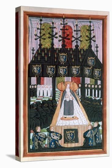 Funeral of Anne of Britanny, Notre Dame, Paris, 1514, (16th Centur)-null-Stretched Canvas