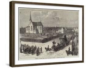 Funeral of Baron Henri Leys, the Belgian Painter, at Antwerp-null-Framed Giclee Print