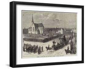 Funeral of Baron Henri Leys, the Belgian Painter, at Antwerp-null-Framed Giclee Print