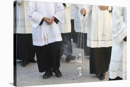 Funeral of Bishop Mons. Luigi Martella in Depressa, Puglia-Godong-Stretched Canvas