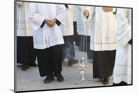 Funeral of Bishop Mons. Luigi Martella in Depressa, Puglia-Godong-Mounted Photographic Print