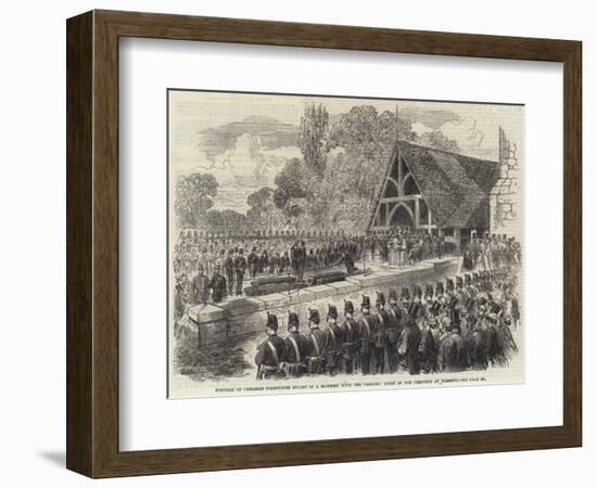 Funeral of Canadian Volunteers Killed in a Skirmish with the Fenians-null-Framed Giclee Print