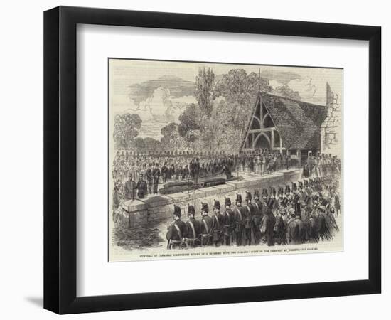 Funeral of Canadian Volunteers Killed in a Skirmish with the Fenians-null-Framed Giclee Print