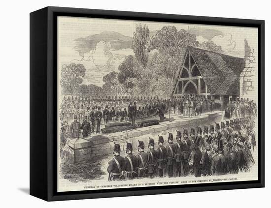 Funeral of Canadian Volunteers Killed in a Skirmish with the Fenians-null-Framed Stretched Canvas