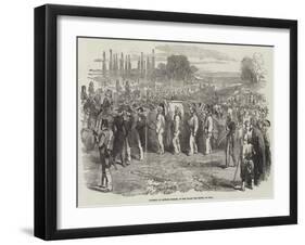 Funeral of Captain Parker, at the Champ Des Morts, at Pera-null-Framed Giclee Print