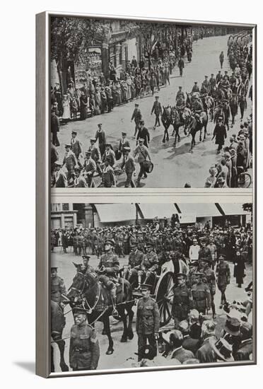 Funeral of Colonel Fitzgerald, Secretary to Lord Kitchener, Eastbourne, 1916-null-Framed Photographic Print