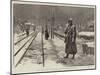 Funeral of Czar Alexander Iii, Military Guarding the Railway Line from Moscow to St Petersburg-G.S. Amato-Mounted Giclee Print