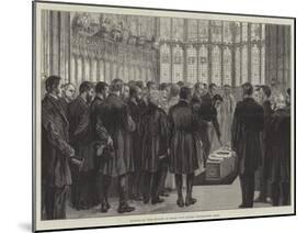 Funeral of Dean Stanley in Henry VII's Chapel, Westminster Abbey-null-Mounted Giclee Print