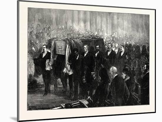 Funeral of Dr. Livingstone in Westminster Abbey, London, UK, 1874-null-Mounted Giclee Print